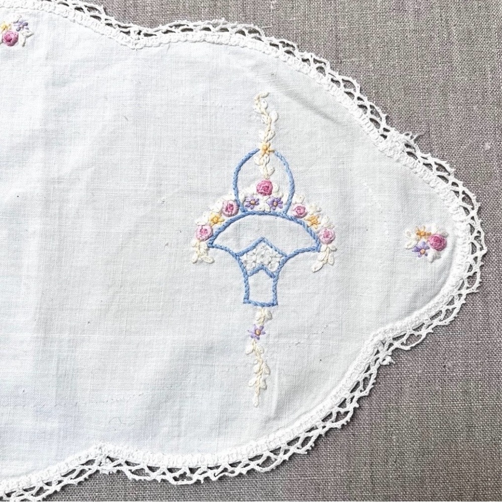 Embroidered Doily - Picture 4 of 7